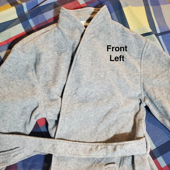 NWT Pluto Women’s Elena Gray Short Robe Sleepwear Winter Size US Medium, EU 40 - Picture 11 of 13
